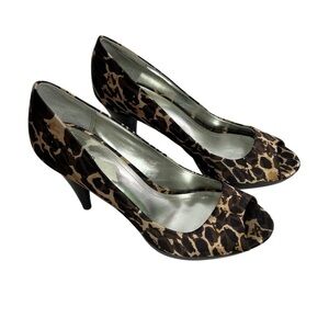 Style & Co. Women’s Stiletto Heels Sz 8M Animal Print Multi Colors All Man-Made